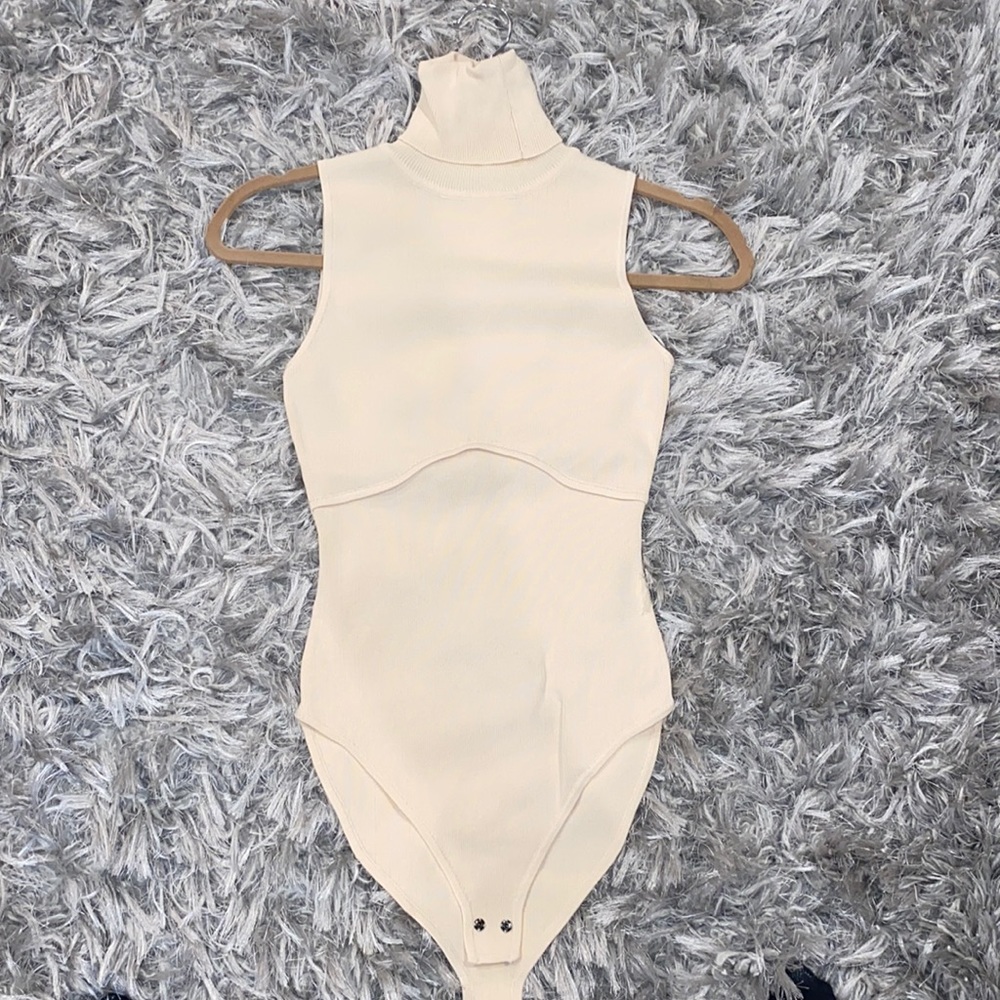 Zara Cream Sleeveless Bodysuit